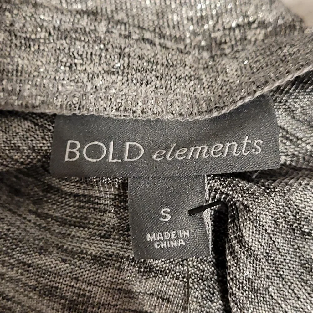 NWT Bold elements off shoulder silver top‎ - Picture 5 of 7